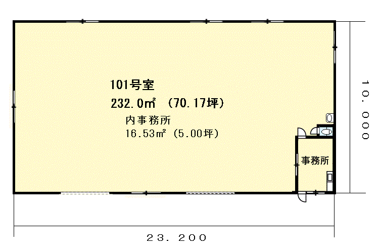 高田倉庫D101間取図20170601